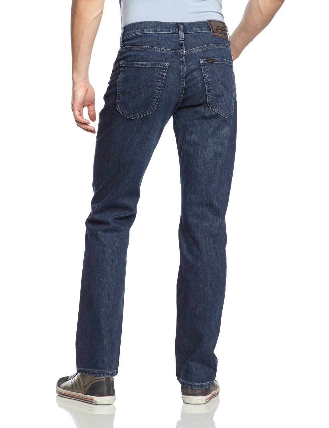 New Lee Brooklyn Mens Vintage Stretch Jeans Easy Daze Blue Faded Denim Pants Ebay 