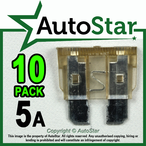 Amp Blade Fuses x 10 – Standard ATO / ATC Automotive Fuse   Pack 