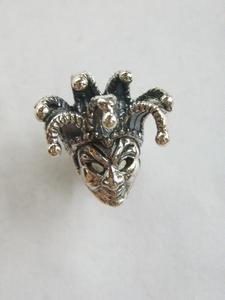 ROYAL COURT JESTER 925 STERLING SILVER SINGLE EARRING VAMPIRE GOTHIC 