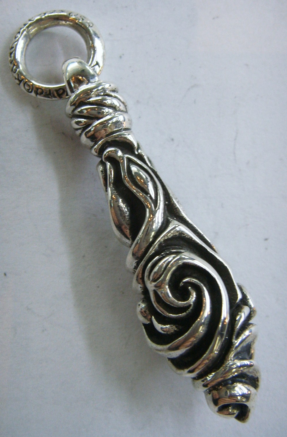 TRIBAL WAVE SURF 925 STERLING SILVER PENDANT  