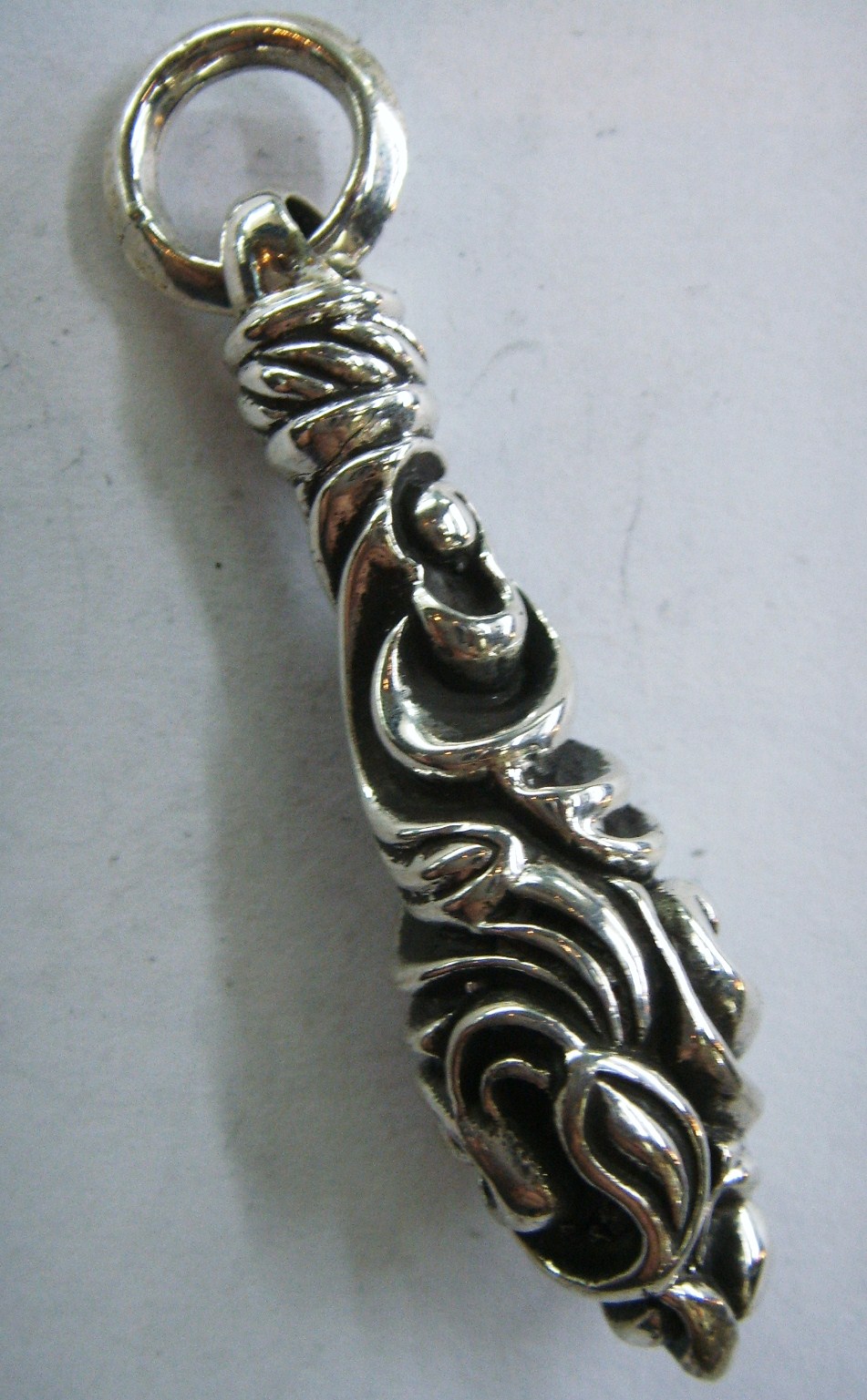 TRIBAL WAVE SURF 925 STERLING SILVER PENDANT  