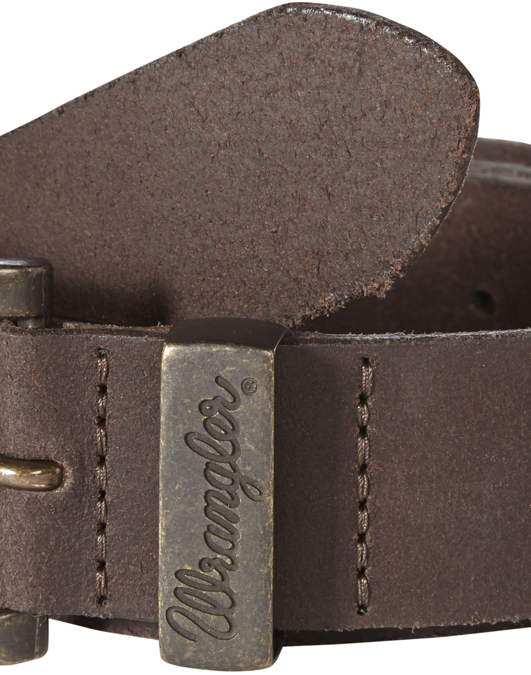 Wrangler New Men’s Metal Loop Leather Buckle Belt Brown | eBay