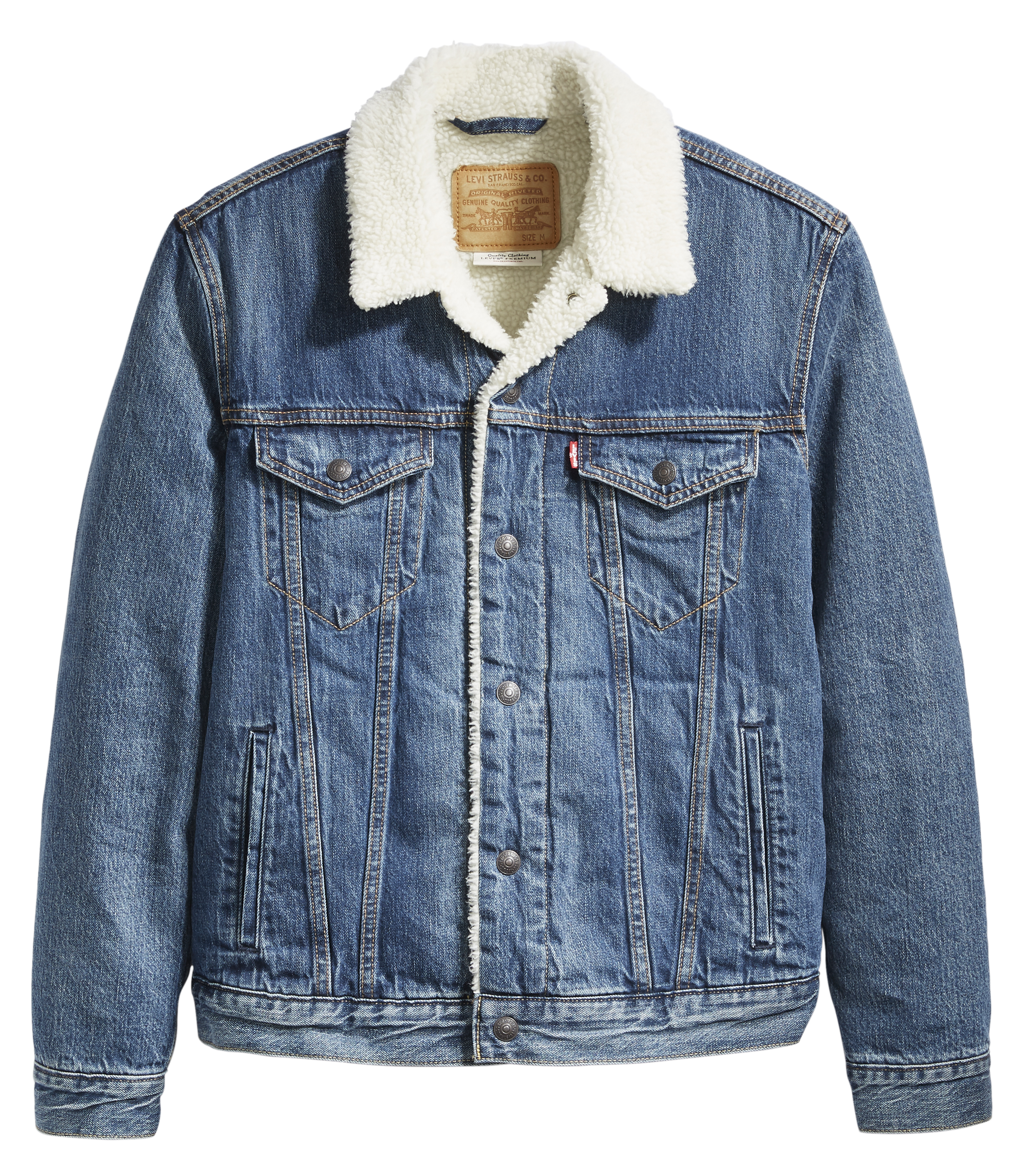 Levis Mens Sherpa Fur Collar Denim Trucker Jacket Mayze Vintage Levi Jean Coat Ebay