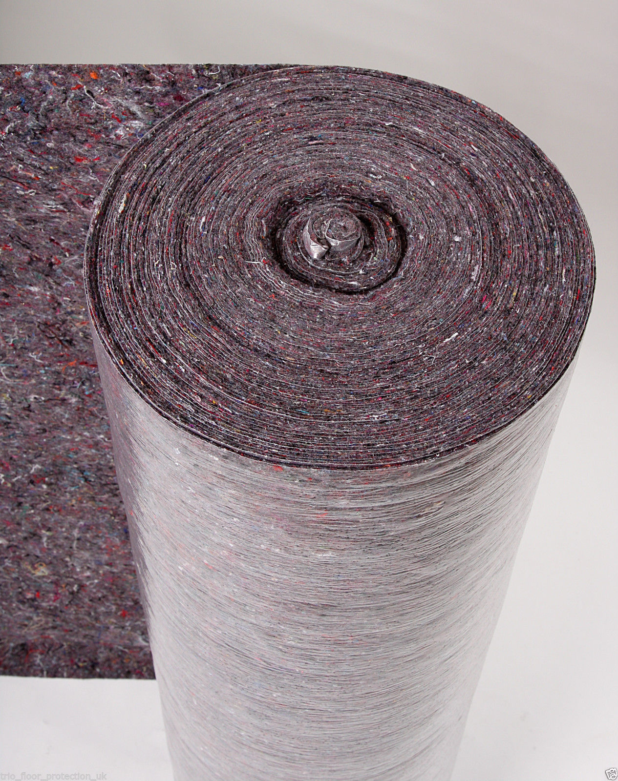 Temporary Hard Floor Protection Roll Standard White & Grey Budget