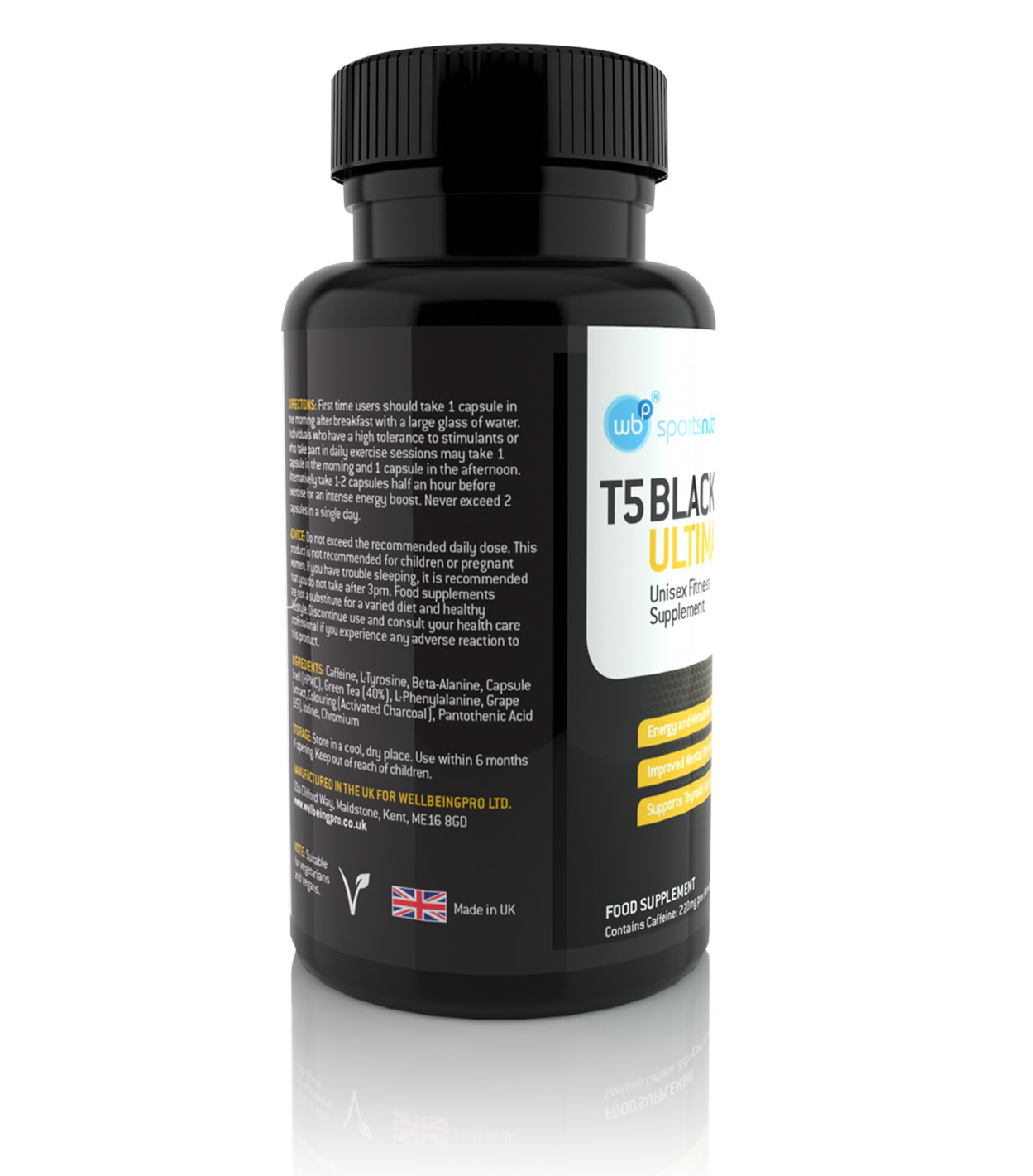 T5 Black Ultimate Strongest Fat Burners Extreme Diet Weight Loss