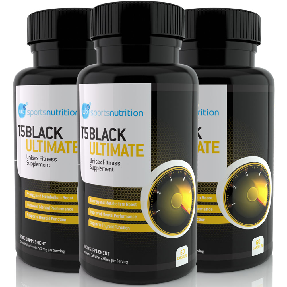T5 Black Ultimate Strongest Fat Burners Extreme Diet Weight Loss